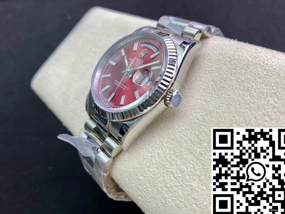 White Factory EW Date Day Rolex 18k Gold 118239 0313